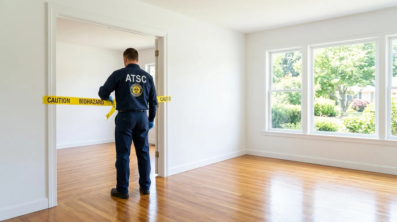 Certified biohazard cleanup crew performing Crime Scene Cleanup in Mays Chapel